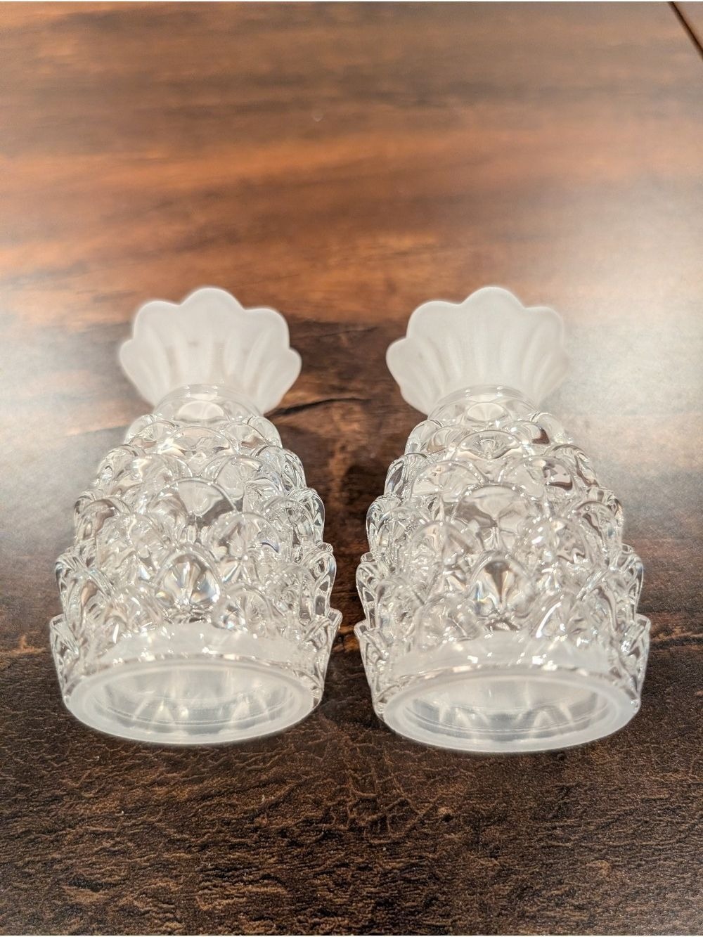 Waterford Crystal Salt Pepper Shakers Large Made In Czech Republic - Picture 3 of 5